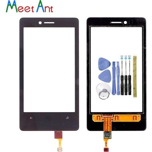 High Quality 4.3" For Nokia Lumia 810 N810 Touch Screen Digitizer Sensor Outer Glass Lens Panel Black+Tracking Code