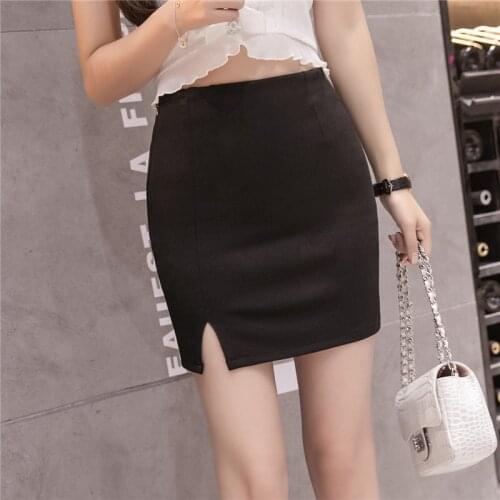Stretch high waist bag hips skirt women mid-length slim split skirt wedding ceremony festive long skirts office lady clothes