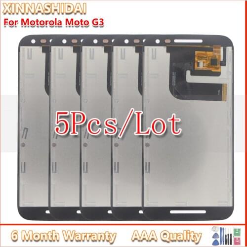 5 Pcs LCD Display For Motorola Moto G3 G 3rd Gen XT1544 XT1550 XT1540 XT1541 LCD Display Touch Screen Assembly Replacement