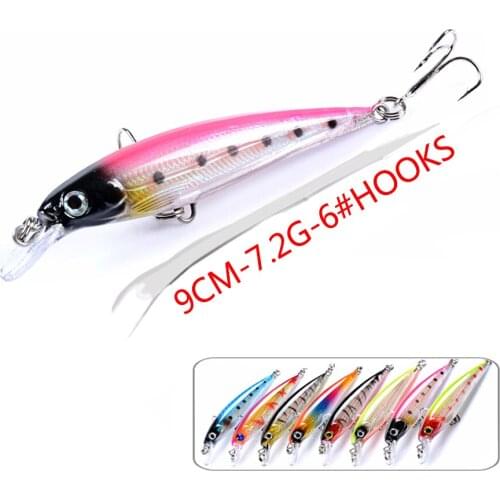 1PCS crankbait Minnow wobbler for fishing lure/tackle/accessories Hard Bait Artificial Jig Pesca 3d Eyes Swimbait Bass Pike Sea