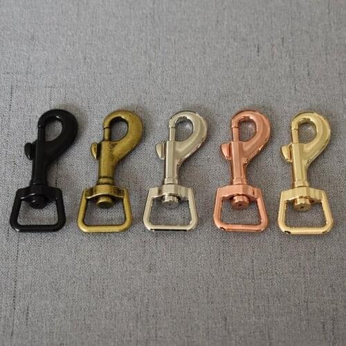 1 pcs/pack Metal Swivel Hook Clasps Lobster Use For Dog Collar Keychain Swivel Trigger Clips Snap Hook DIY Accessories