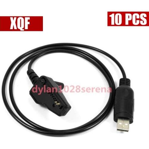 XQF 10PCS RIB-Less Programming Cable for Motorola Visar Two Way Radio