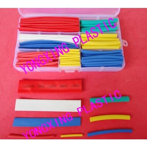 150pcs/box Assorted 2:1 Heat Shrink Tubing insulating bush Wrap Sleeve Kit 150Pcs 5 Colors 8 Sizes 2.0/2.5/3.5/5.0/6.0/7.0/10mm