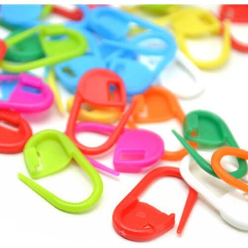 60pcs/lot Sewing Tool Accessory Plastic Markers Holder Needle Clip Knitting Needles Crochet Locking Stitch Holder Clothes JK105