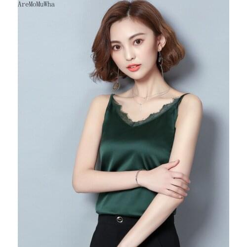 AreMoMuWha Womens Silk Tops