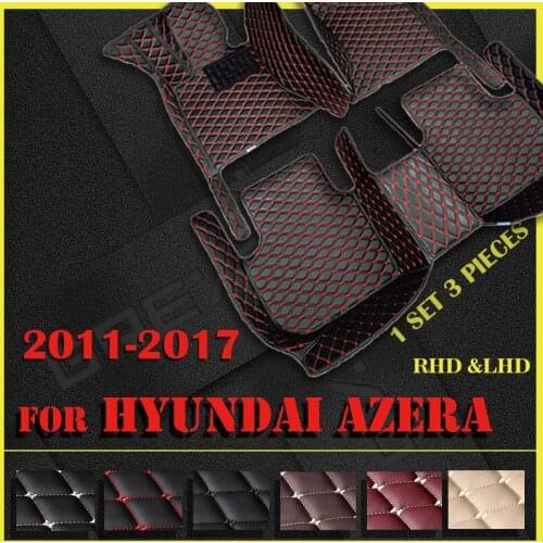Car floor mats for Hyundai Azera 2011 2012 2013 2014 2015 2016 2017 Custom auto foot Pads automobile carpet cover