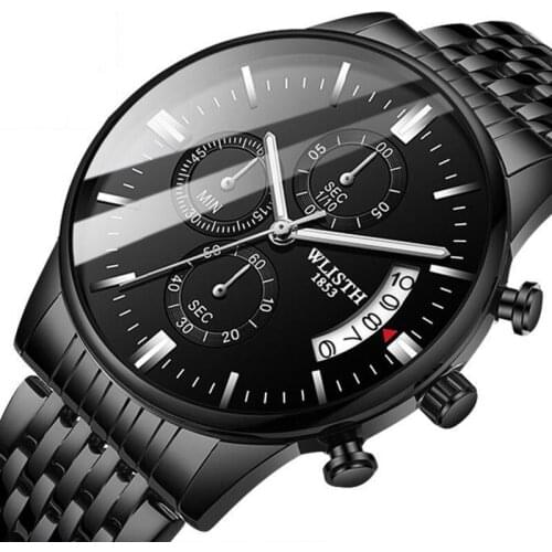 Waterproof Mens Fashion Casual Watches for Men Business Clock Male Stainless Steel Mesh Belt Simple Quartz Watch Reloj Hombre