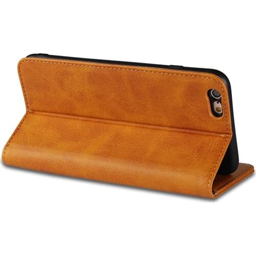 Sumgo For iPhone 6 Case Wallet Style Genuine leather Protective Back Cover For iPhone 6s Phone Case
