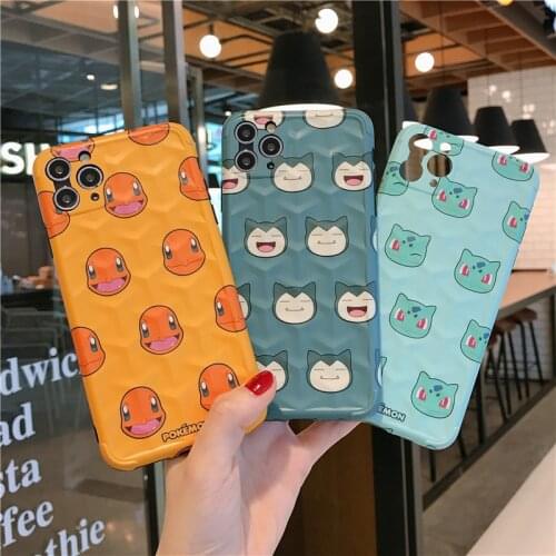 Pokemon Pikachu Phone Case for IPhone 7 / 8 / Plus / X / XS / XR / XS Max / 11 / 12 / Pro /Cute Cartoon Anti-fall Silicone Cas