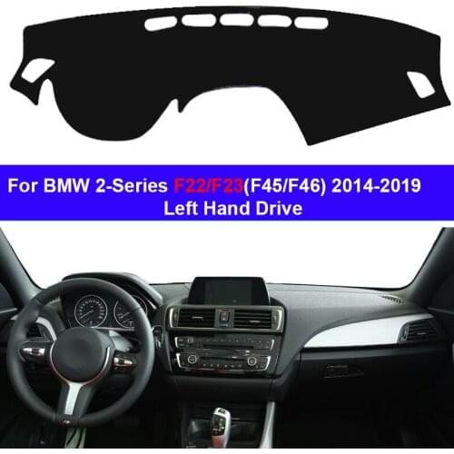 Car Dashboard Cover Dash Mat Carpet Cape For BMW 2-Series F22 F23 F45 F46 2014 2015 2016 2017 2018 Auto Protector Sun-Shade