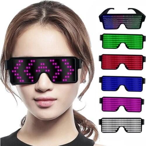 Electronic Eyeglasses with Luminous LED Light Birthday Party Carnival Props