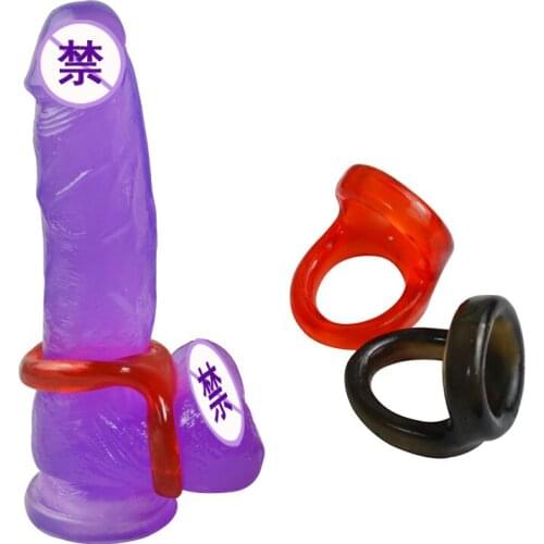 Erotic Sex Shop Silicone Sex Penis Toys For Couples Adult Toys Double Cock Ring For Men Penis Extender Male Chastity Lock