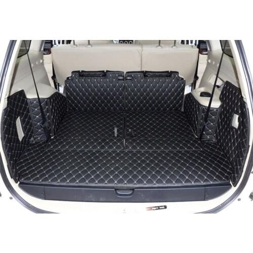 Good quality! Special car trunk mats for Mitsubishi Montero Sport 7 seats 2014-2008 waterproof cargo liner mats boot carpets