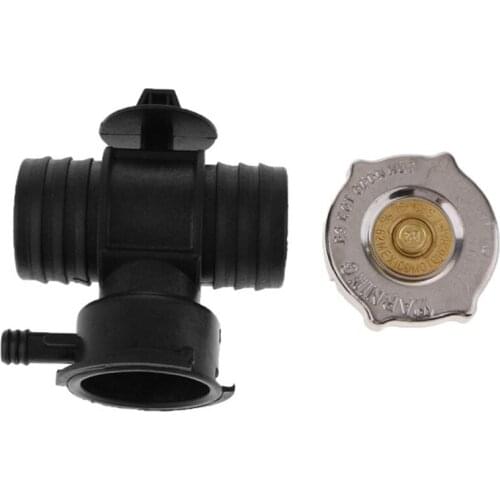 AU05 -Radiator Cap, Radiator Cap with T-Branch Water Pipe Kit Car Accessories for Chrysler Dodge Jeep 1993-2007 55116901AA