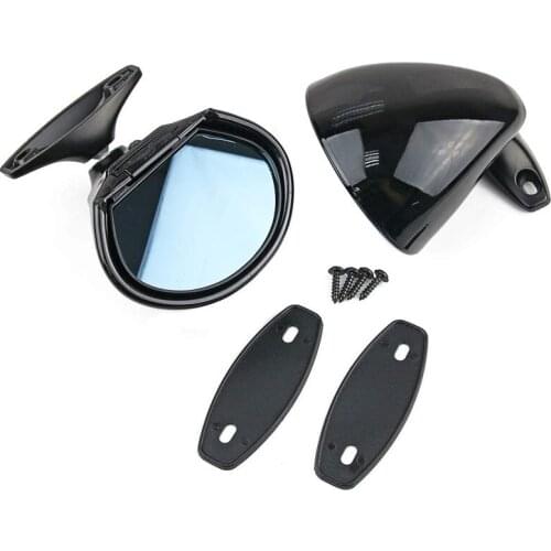 Left+Right Vintage Style Car Door Wing Blue Anti-g lare Front Side View Mirrors