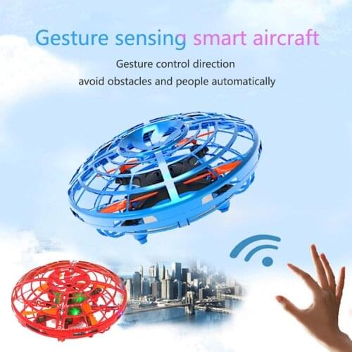 New Mini Drone Control By Gestures Infrared Sensor Ufo Flying Toy Induction Aircraft Quadcopter For Kids Childrens Game Toys