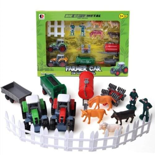 1:72 scale alloy car model,high simulation farm tractor model toys,childrens educational toy vehicles,free shipping