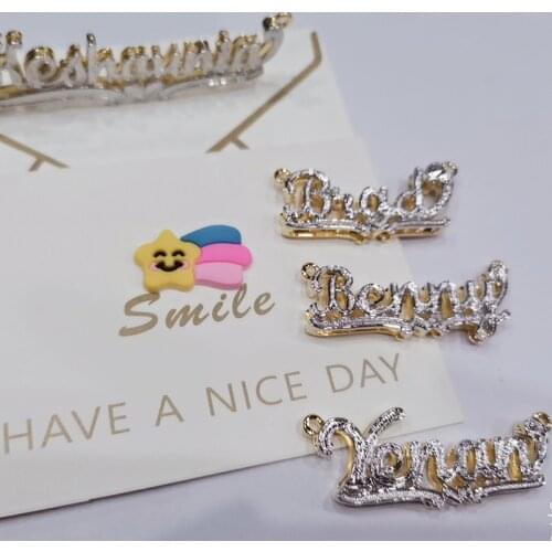 DUOYING Fashion Custom Necklace Name Necklace Personalized 2020 New Style Double Plated Gold Customs Necklaces For Women Gift