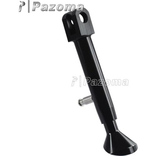 Motorbike Aluminum Side Stand Black Adjustable Kickstand Kick Stands For Honda CBR250R 2011-2013 Motorcycles