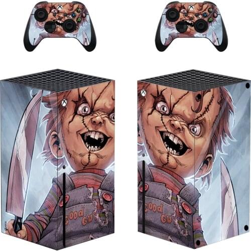Chucky Skin Sticker Decal Cover for Xbox Series X Console and 2 Controllers Xbox Series X Skin Sticker Vinyl