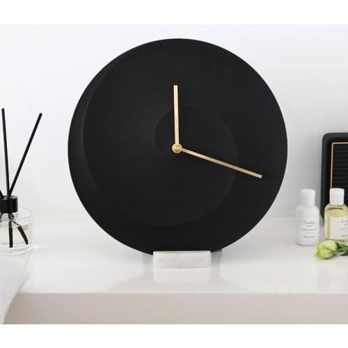 Nordic Marble Simple Wall Clock Living Room Creative Luxury Minimalist Kitchen Wall Clock Duvar Saati Home Decoration AB50ZB