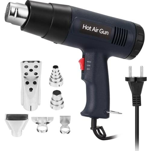 2000W Portable Digital Display Electric Hot Air Machine Handheld Dual Wind Speed Film Heating Hot Air Power Tool