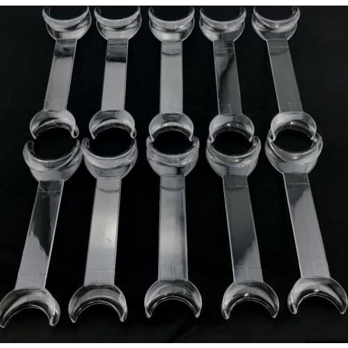 Transparent Dental Double-headed T-Shape Intraoral Cheek Lip Retractor Opener for Teeth Whitening