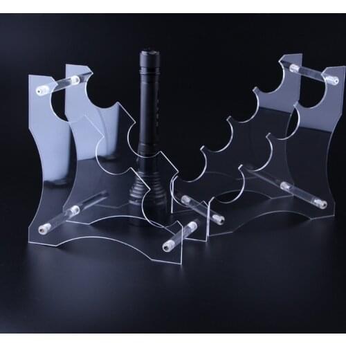 1Pc Transparent Trapezoid Lightsaber Support 4-Layer Lightsaber Stand Plexiglass Material 10cmx21cx22cm Size Light Sword Dsplay