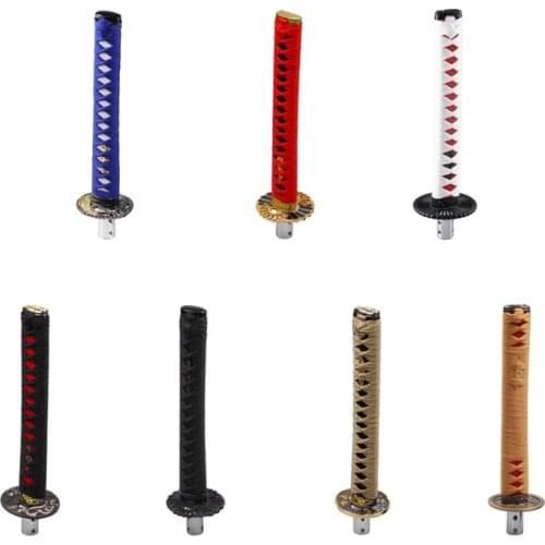 Universal 26cm Car Katana Samurai Sword Gear Shift Knob Shifter Red Black Fit For BMW Toyota Honda Mazda Ford Audi Passat