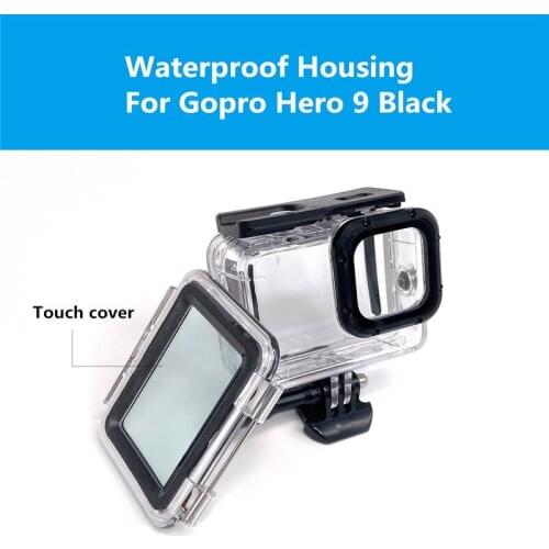 60M Waterproof Housing Touch Screen Protective Shell For GoPro HERO 9 Black Anti-drop Protection Case For Go Pro Sports Camera