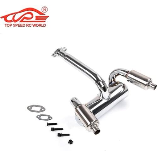 1/5 rc parts rc car parts double exhaust pipe with muffler for HPI Baja rovan baja 5b ss