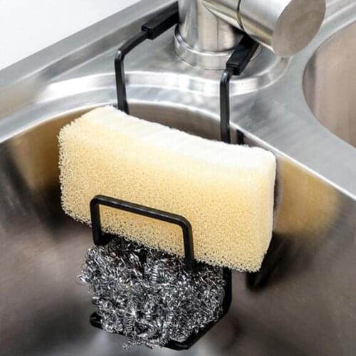 Durable Sink Caddy Sink Sponge Holder Small Kitchen Bathroom Metal Organizer Liquid Dish Drainer Faucet Rack Shower Convenient