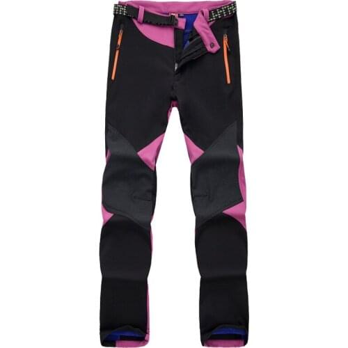 Womens Winter Fleece Bottoms Soft Shell Warm Assault Pants Outdoor Mountaineering Sports Clothing Hiking Skiing Camping Trouser