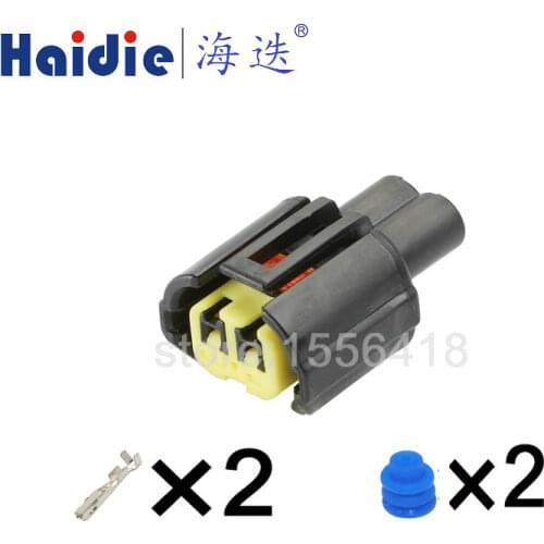 2sets 2pin Auto female waterproof plug 2way automotive electrical sealed connector