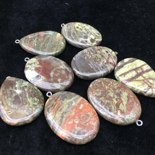 1pcs Natural mineral oval pendant Rock crystal water-drop shape for pendant