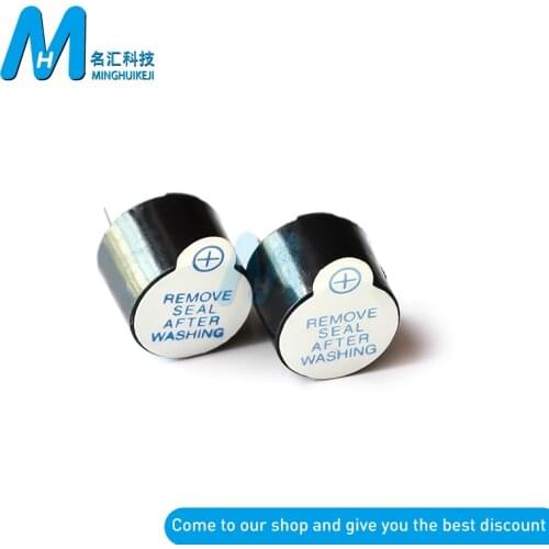 10PCS 5v Active Buzzer Magnetic Long Continous Beep Tone Alarm Ringer 9.55mm Active Piezo Buzzers Fit For Computers Printers