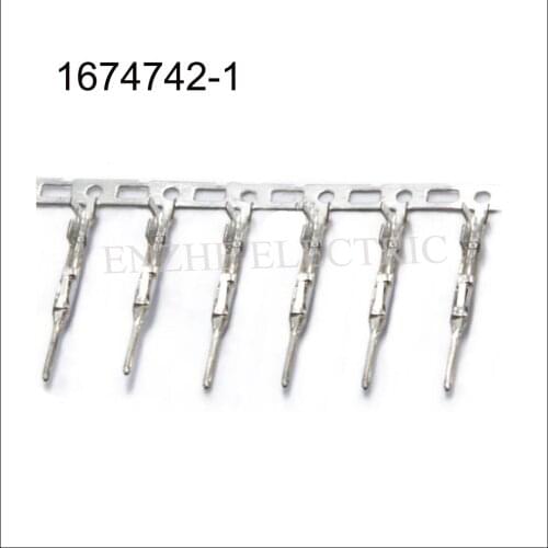 100PCS 1674742-1 terminal car male Connector cable Terminal jacket auto socket Connector automotive plug 1473407-1/1123343-1