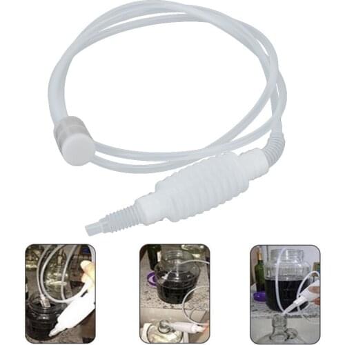 2M Hand Hop Knead Siphon Filter Manual Beer Chiller Brewing Siphon Hose For Beer Homebrew Wine Beer Making Tool