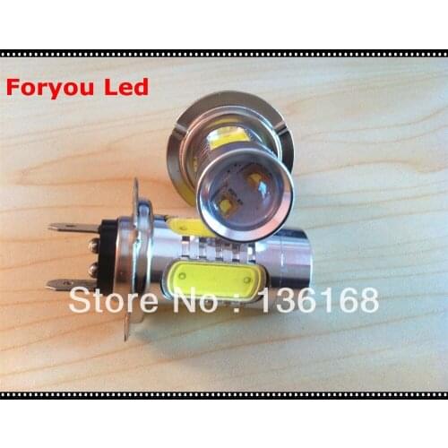 2x16W COB H7 DOUBLE CREE R5 Chips Lens Car Auto Fog light Daytime running Light Bulb White
