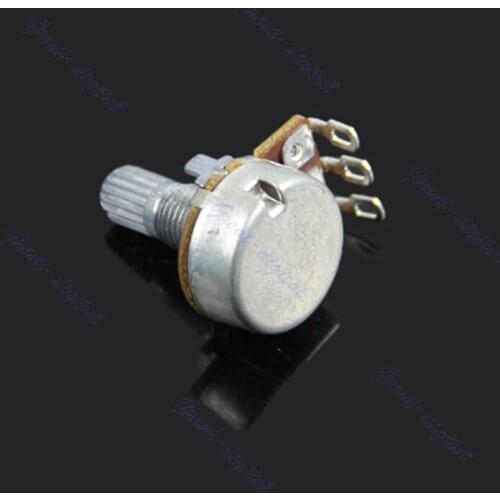 3pcs A250k Potentiometer Splined Pot Electric Guitar Bass Effect Amp Tone Volume 10mm Shaft Parts