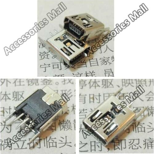5-200 PCS , Upright Straight foot MINI USB jack mini 5-Pin USB jack socket connector Dock Charger Connector Port U0220m