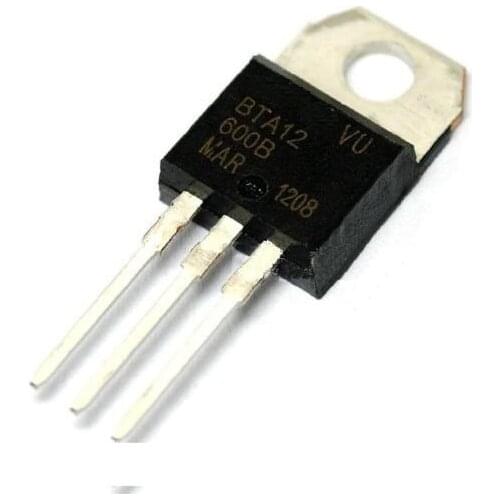 5 PCS BTA12-600B BTA12 TRIAC 600V 12A TO-220AB NEW