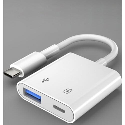 Type-C OTG Adapter Power Supply USB 3.0 Mobile Phone External U disk Converter Two-In-One Adapter Cable