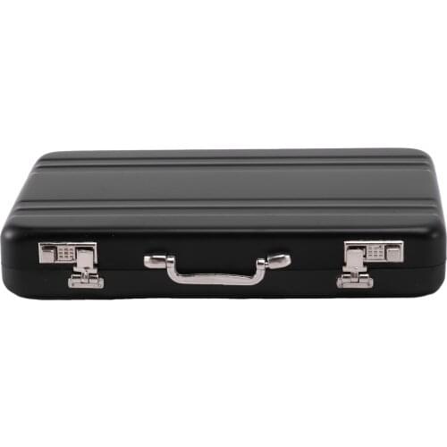 Aluminum password box Card Case Mini suitcase Password briefcase Card Stock