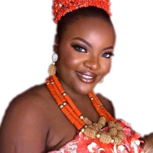 Edo Traditional Wedding Jewelry Braid High Quality Vintage Big Balls Jewellery Set Indian Dubai Beads Set Free Shipping 2018 New