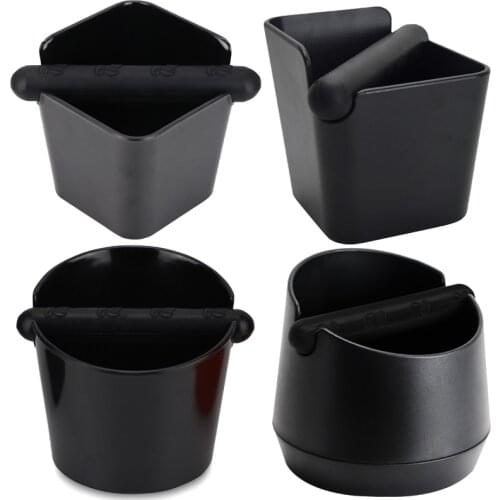 Hot Sale Coffee Grind Knock Box And Espresso Dump Bin Black Anti Slip Coffee Grind Dump Bin Household Coffee Tools