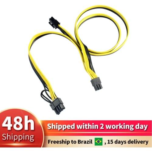 Power Supply Cables PCI e Modular PSU 6pin to Dual 8 (6+2) Pin +6Pin PCI Express Internal Power Splitter Ribbon Cable
