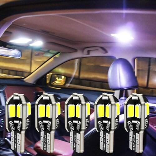 Car Interior Bulb Error Free T10 w5w 5730 8SMD LED Light For Volkswagen Tiguan touran Touareg Skoda yeti kodiaq karoq seat Arona