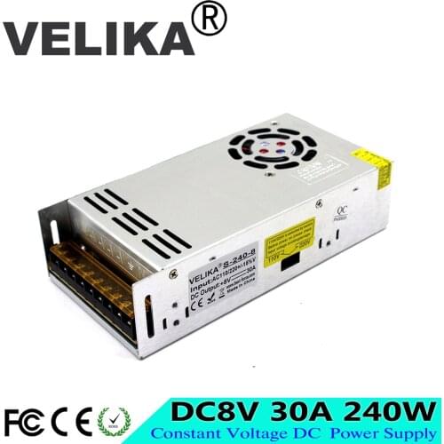Best quality 240W 8V 30A Small Volume Single Output Switching power supply for LED Strip CNC 3D Print CCTV Motor Display Screen