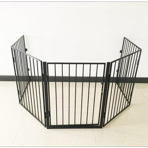 5 PCS/Set DIY Pet Fences Metal Fireplace Fence Dog Fire Gate Baby Safety Gate Dog Safety Fence for Pets and Baby Dog Fences